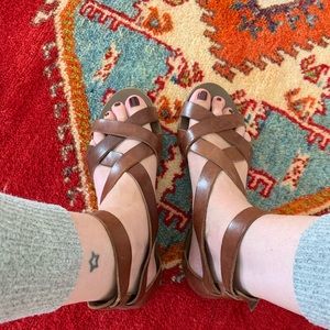 J. Crew Gladiator Leather Sandals